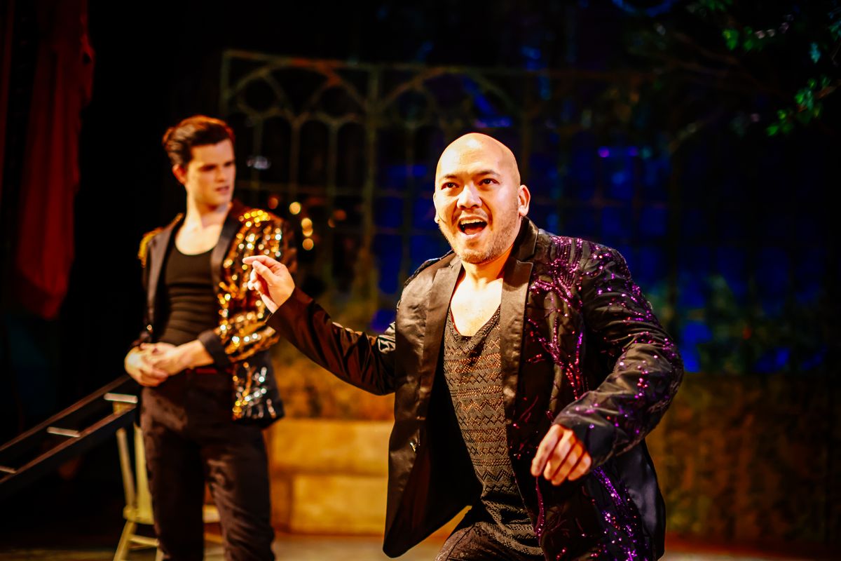 Nicholas Kraft (Cinderella''''s Prince), Marcus Calderon (Rapunzel''''s Prince) Photo by Michele Anliker Nicholas Kraft (Cinderella''''s Prince), Marcus Calderon (Rapunzel''''s Prince) Photo by Michele Anliker