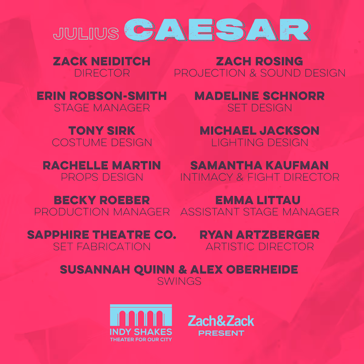 What a wonderful creative team!