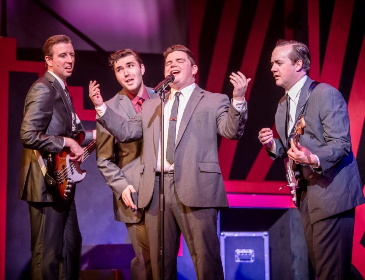 Ben Arrington as Nick Massi, Keon Dalziel as Tommy DeVito, Tony Heffner as Frankie Valli and Stuart Daniel as Nick DeVito Ben Arrington as Nick Massi, Keon Dalziel as Tommy DeVito, Tony Heffner as Frankie Valli and Stuart Daniel as Nick DeVito