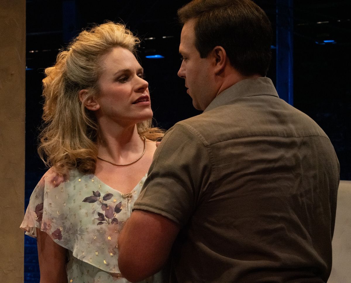 Johanna Bain Johnson as Blanche Dubois and William Windle as Stanley Kowalski  Photo credit: John Rogers