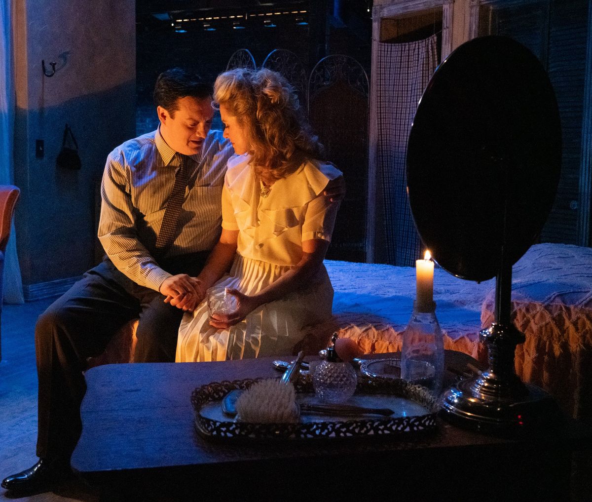 Angel Luis as Mitch Mitchel and Johanna Bain Johnson as Blanche Dubois  Photo credit: John Rogers
