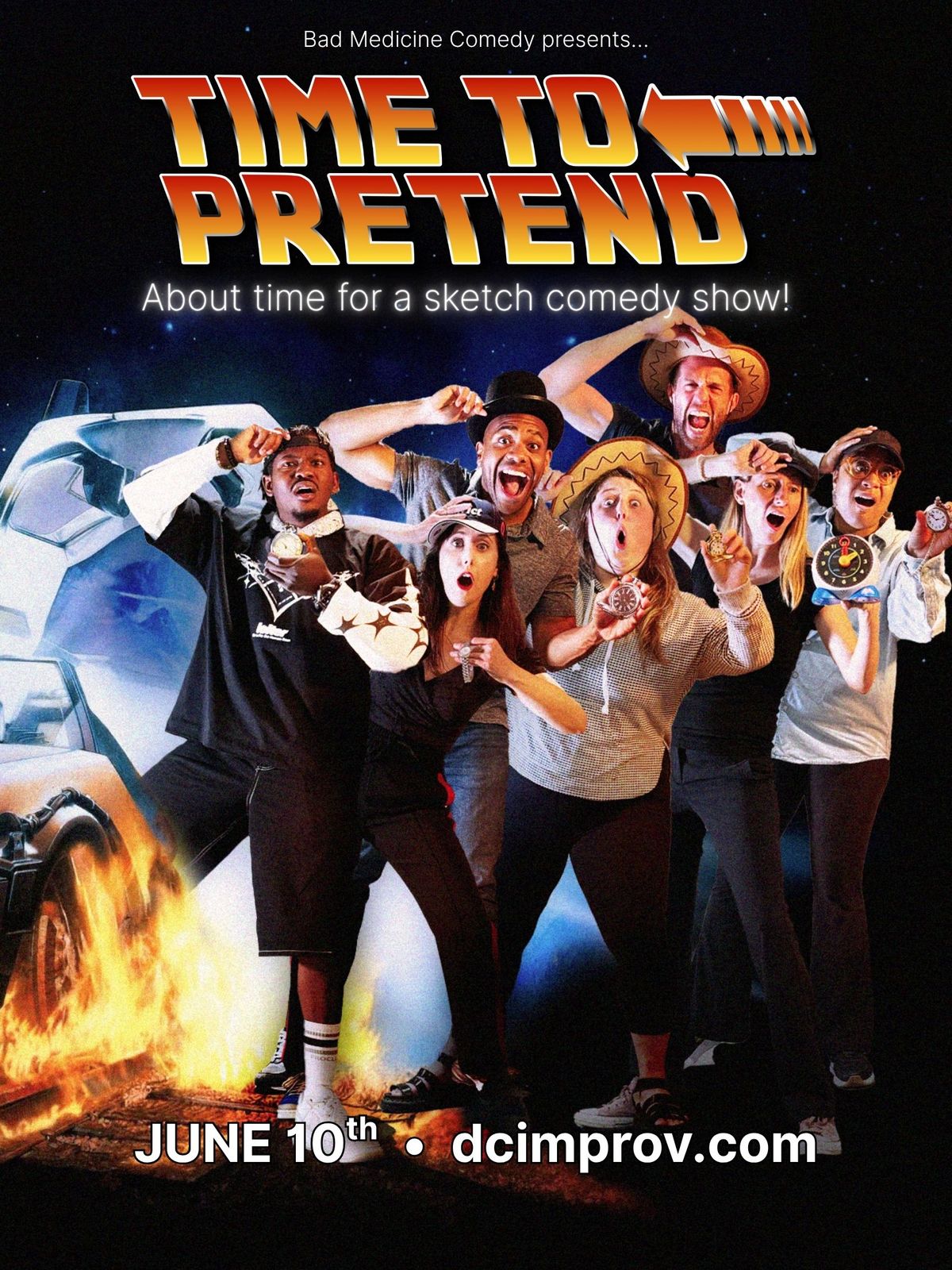 Time To Pretend show poster Time To Pretend show poster