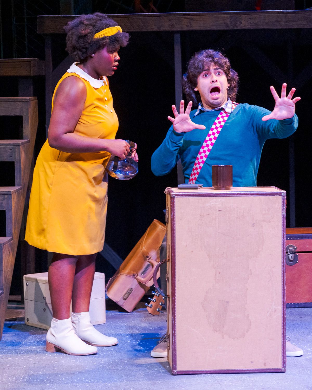 Markaila Dyson as Miriam and Chava Suarez as Harold Markaila Dyson as Miriam and Chava Suarez as Harold