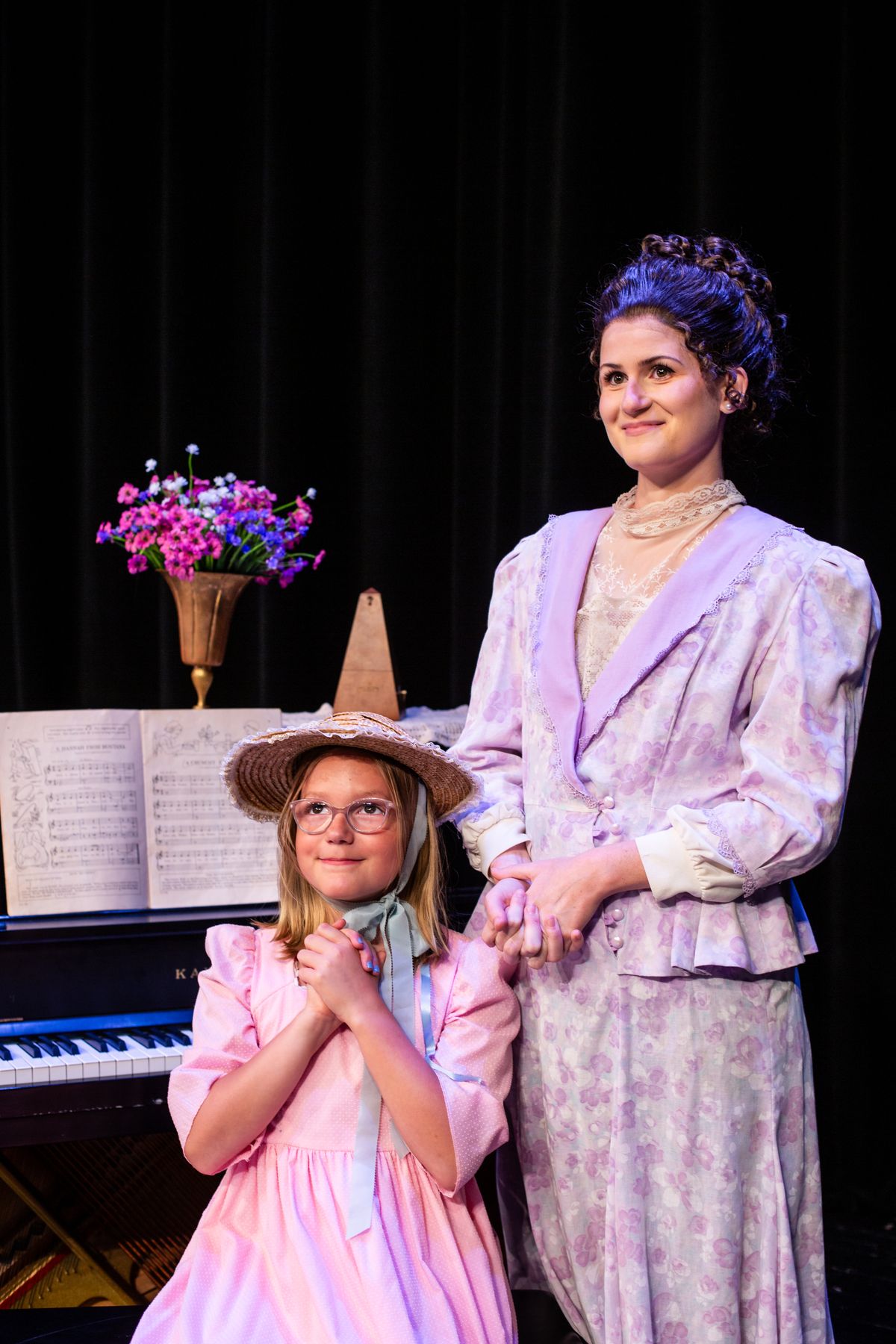 Hannah Loew as Amaryllis, Lizzy Schroeder as Marian Paroo Photo credit: Nic Jaide Hannah Loew as Amaryllis, Lizzy Schroeder as Marian Paroo Photo credit: Nic Jaide
