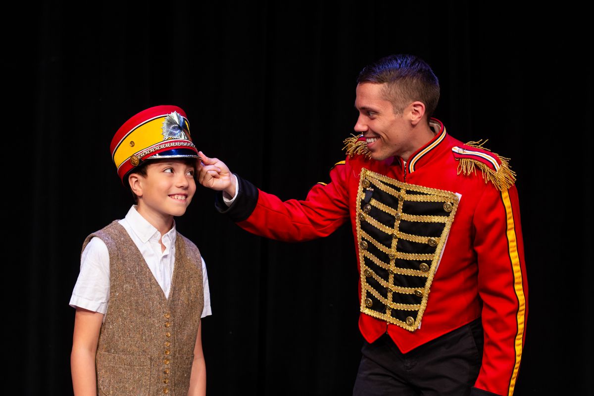 Flint Pennoyer as Winthrop Paroo, Daniel Bashore as Harold Hill Photo credit: Nic Jaide Flint Pennoyer as Winthrop Paroo, Daniel Bashore as Harold Hill Photo credit: Nic Jaide