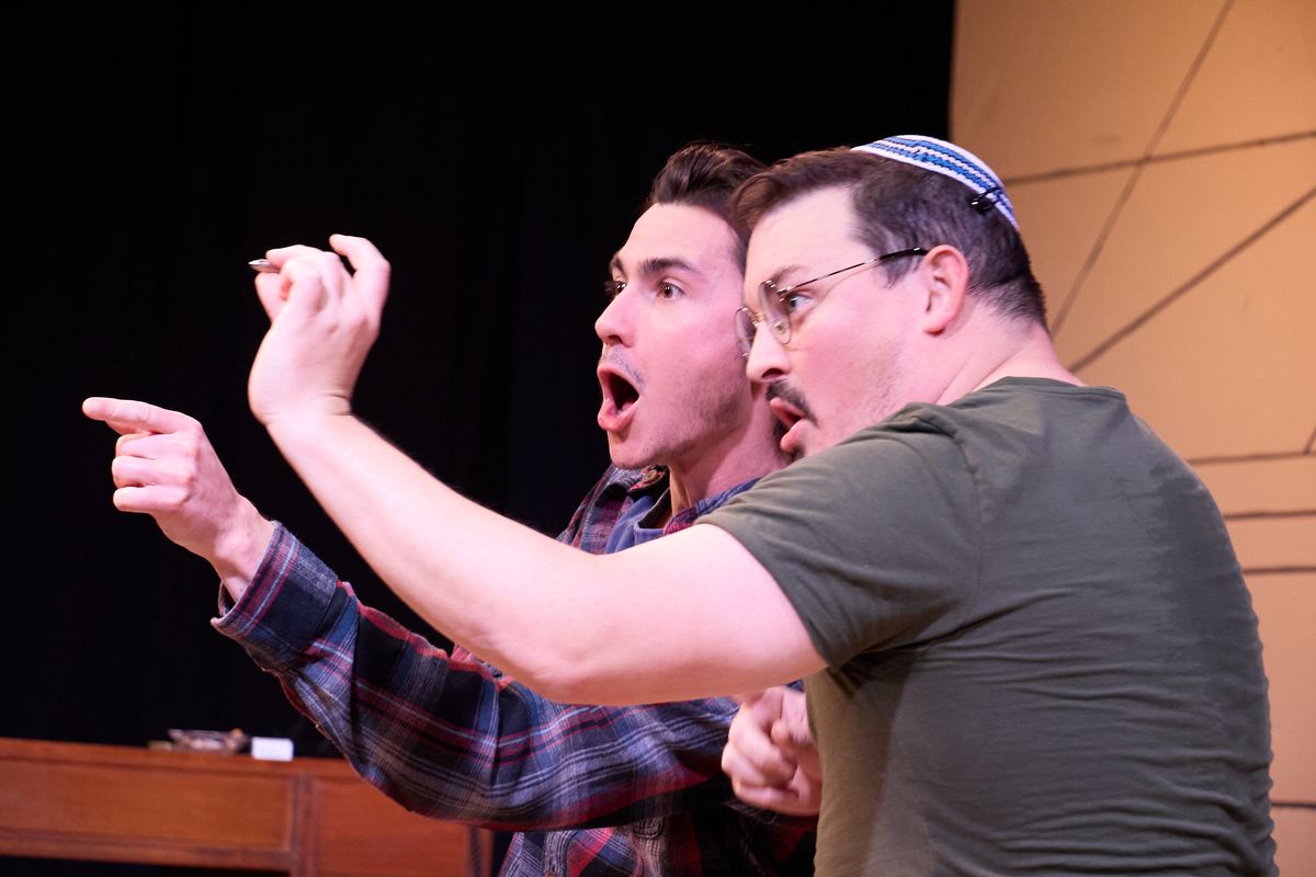 Noah Mutterperl and Chris Daileader (as Yigal and Haggai Amir). Photo by Peggy Ryan