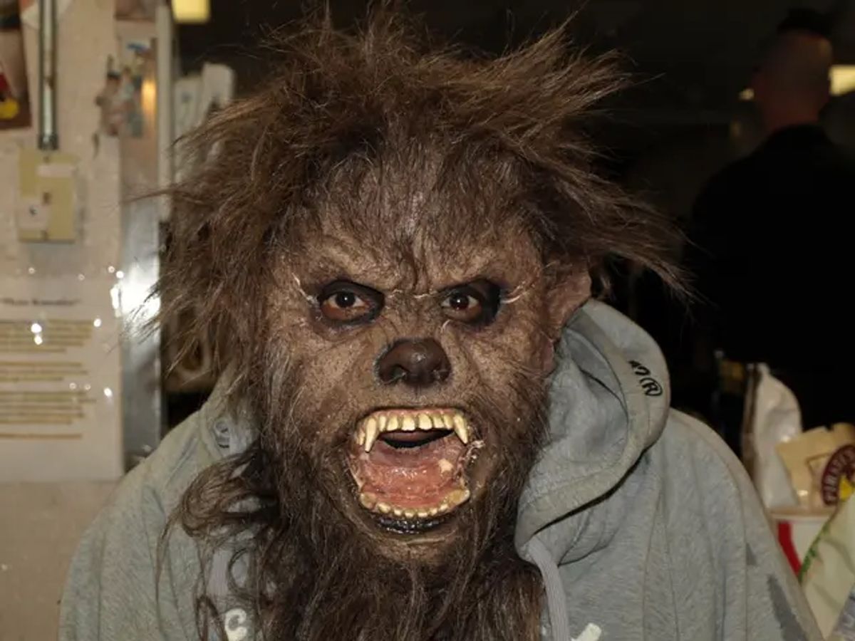 Have To Get Your Look Just Right: Darryl Maximilian Robinson in the Dressing Room of the Historic Universal Studios House of Horrors prepares for The Wolfman: The Curse of Talbot Hall.