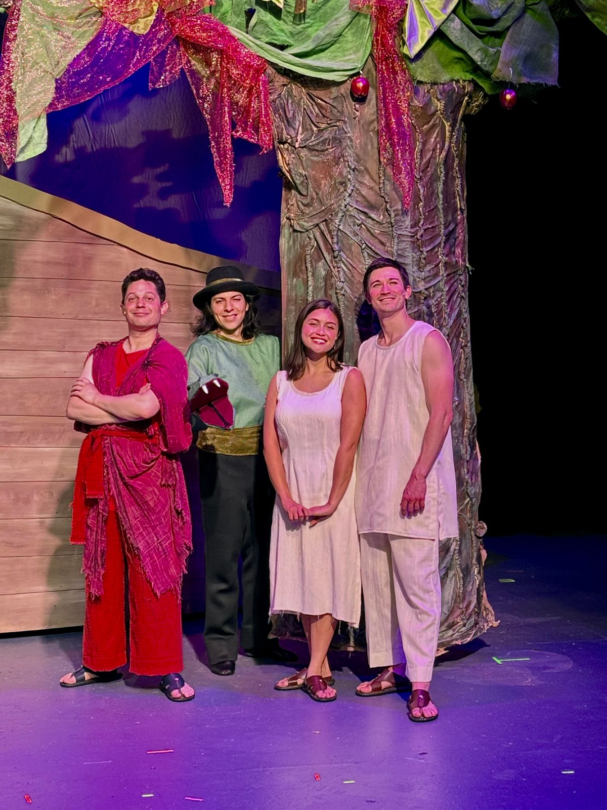 Act 1 features the story of Adam and Eve and their children