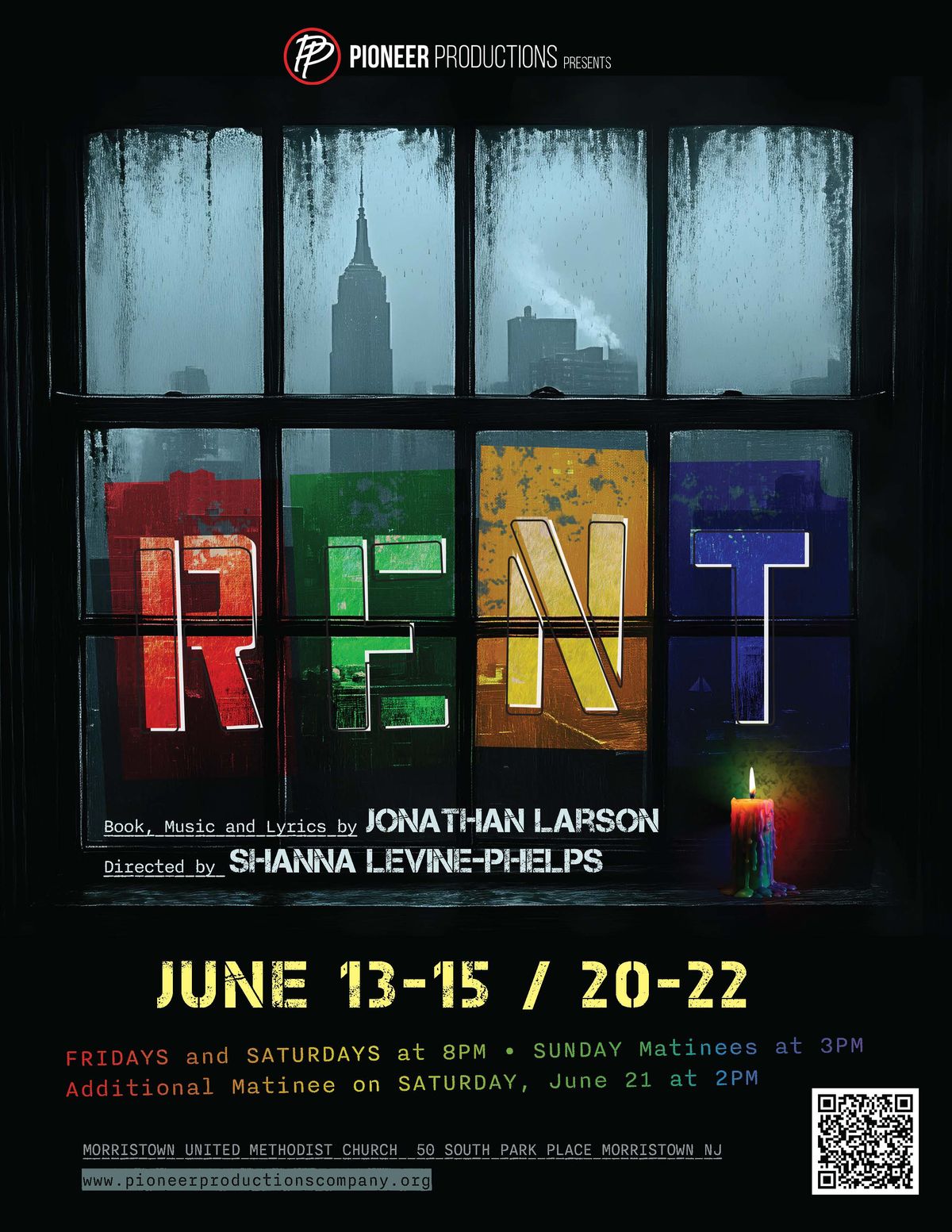 RENT at Pioneer Productions in Morristown (credit Penguin Moon Studios)