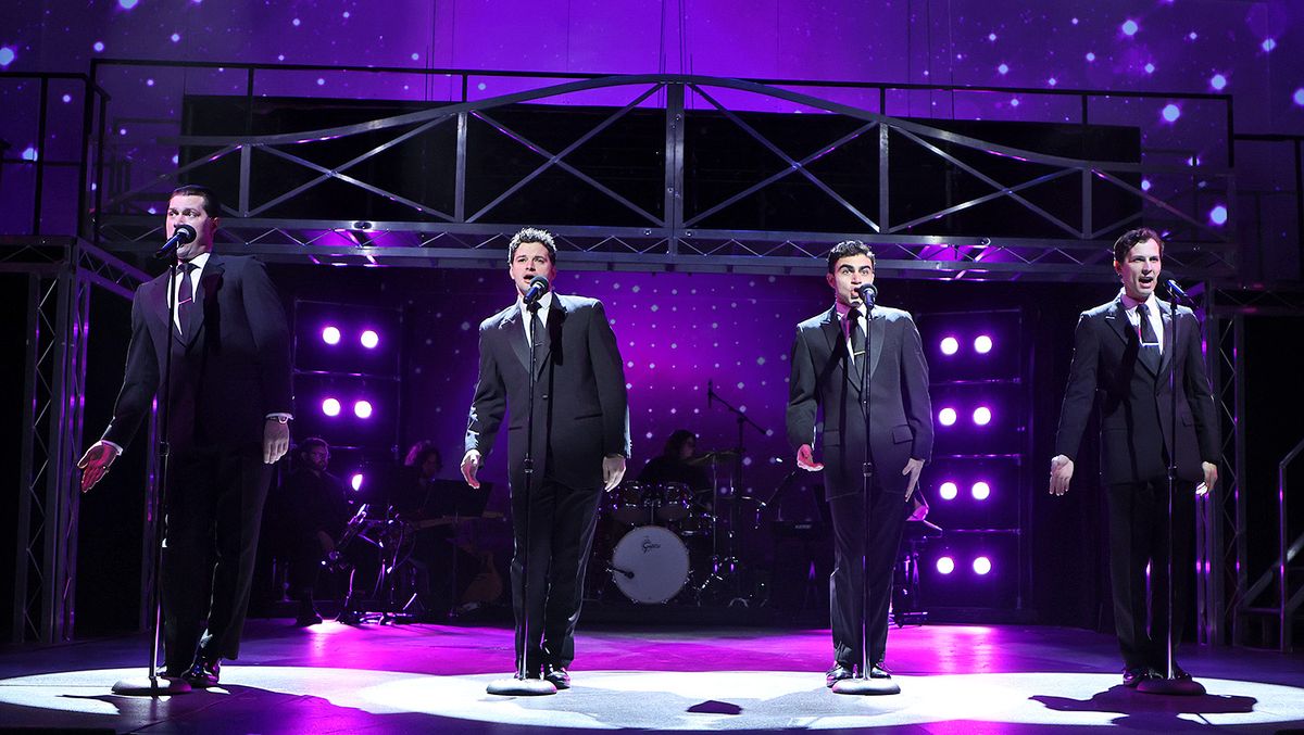 The Four Seasons perform Rag Doll in Beef & Boards Dinner Theatre''s production of Jersey Boys, now on stage through April 13. The Four Seasons perform Rag Doll in Beef & Boards Dinner Theatre''s production of Jersey Boys, now on stage through April 13.