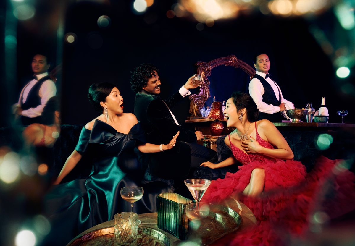 From left: Manami Hara, Karthik Kadam, Agnes Tong and Nestor Lozano Jr., The Tao of the World. Stratford Festival 2026. Photo: Dariane Sanche. From left: Manami Hara, Karthik Kadam, Agnes Tong and Nestor Lozano Jr., The Tao of the World. Stratford Festival 2026. Photo: Dariane Sanche.
