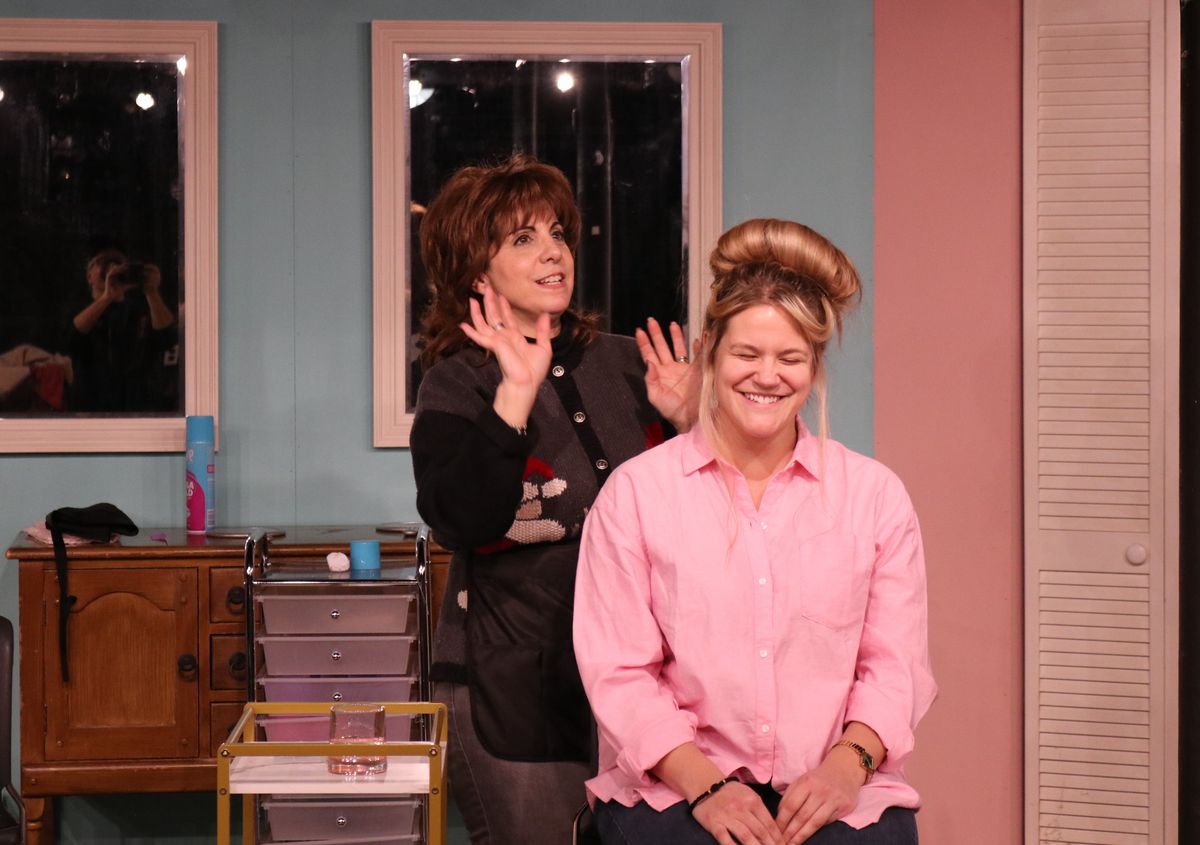 The cast of STEEL MAGNOLIAS at Curtain Call are having way too much fun in rehearsal for the production playing in The Dressing Room Theatre January 9 through 26.    (Angela Mantero and Eleni Rosenboo