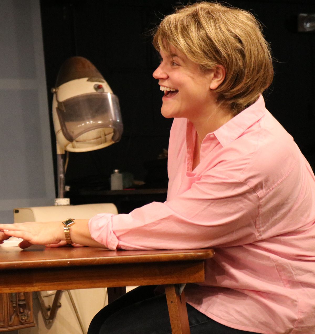 Eleni Rosenboom plays Shelby, the heroine of STEEL MAGNOLIAS at Curtain Call.  The production plays in The Dressing Room Theatre January 9 through 26.