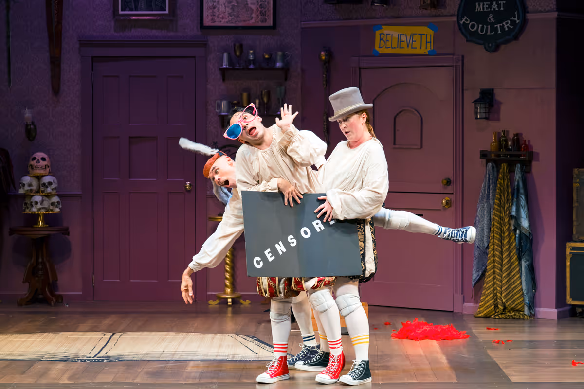 Patrick Toon as Patrick, Ty Lane as Ty, and Kayla Ryan Walsh as Kayla. Photo by Avery Brunkus.