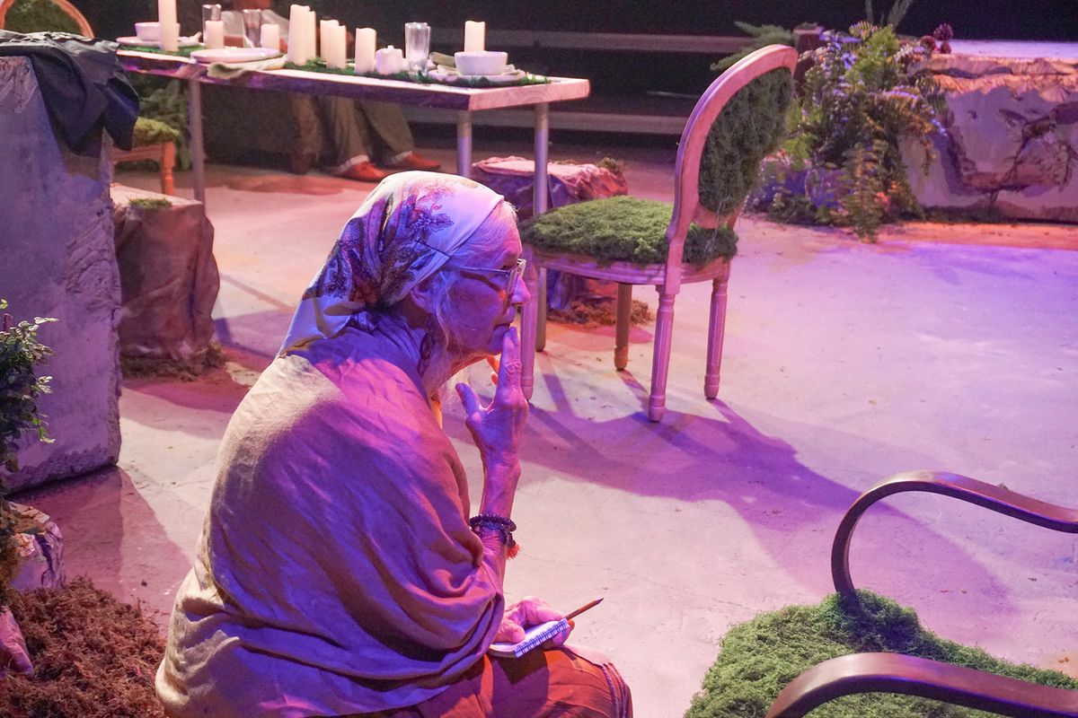 Charlotte Norris in Sagittarius Ponderosa at Austin Rainbow Theatre closing November 1, 2025