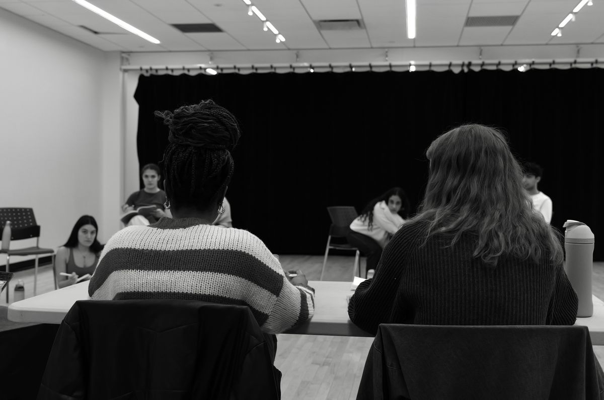 Tierney Masterson and Paris Allen in rehearsal. Photo by Raegan Parker. Tierney Masterson and Paris Allen in rehearsal. Photo by Raegan Parker.