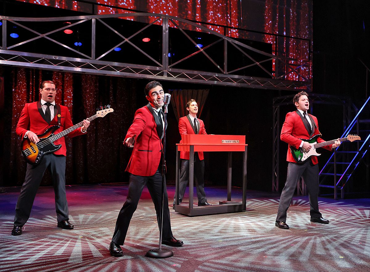 The Four Seasons perform Sherry in Beef & Boards Dinner Theatre''s production of Jersey Boys, now on stage through April 13. The Four Seasons perform Sherry in Beef & Boards Dinner Theatre''s production of Jersey Boys, now on stage through April 13.
