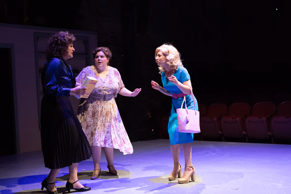 Susan Fowler (Violet), Amelia Ball (Judy), Cara Cirillo (Doralee) Susan Fowler (Violet), Amelia Ball (Judy), Cara Cirillo (Doralee)