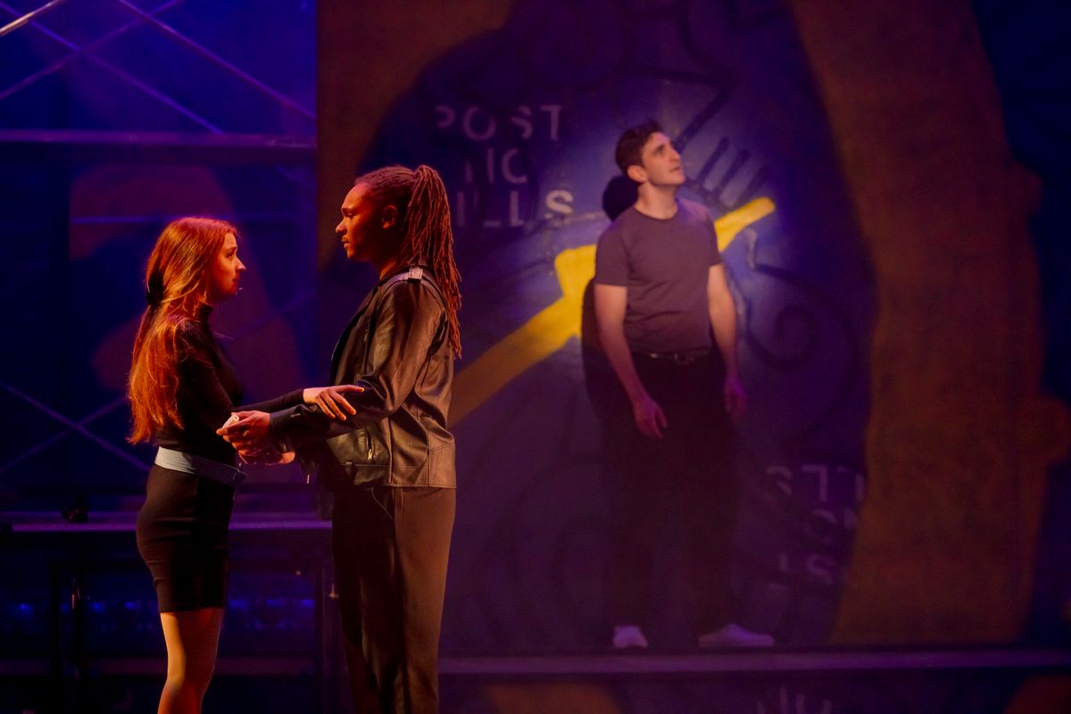 Annika Jonker, JT Langlas, and Patrick Earl Phillips in TICK, TICK... BOOM!