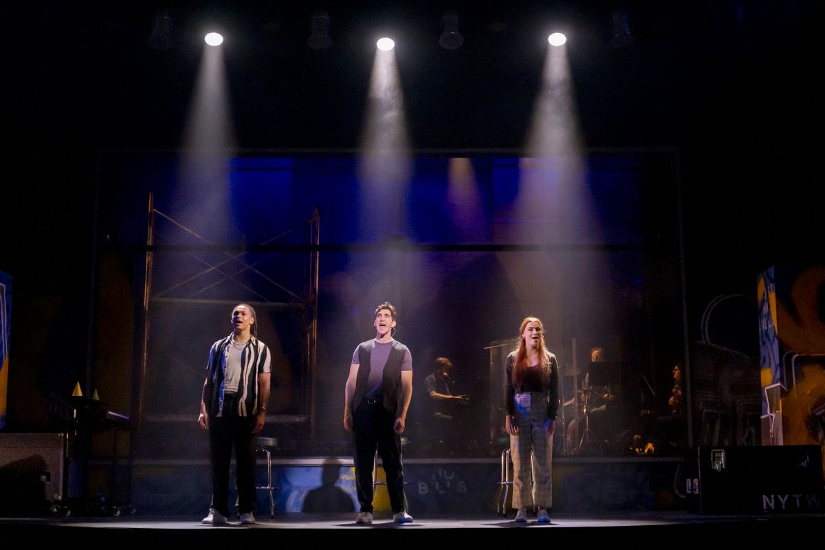 JT Langlas, Patrick Earl Phillips, and Annika Jonker in TICK, TICK... BOOM!