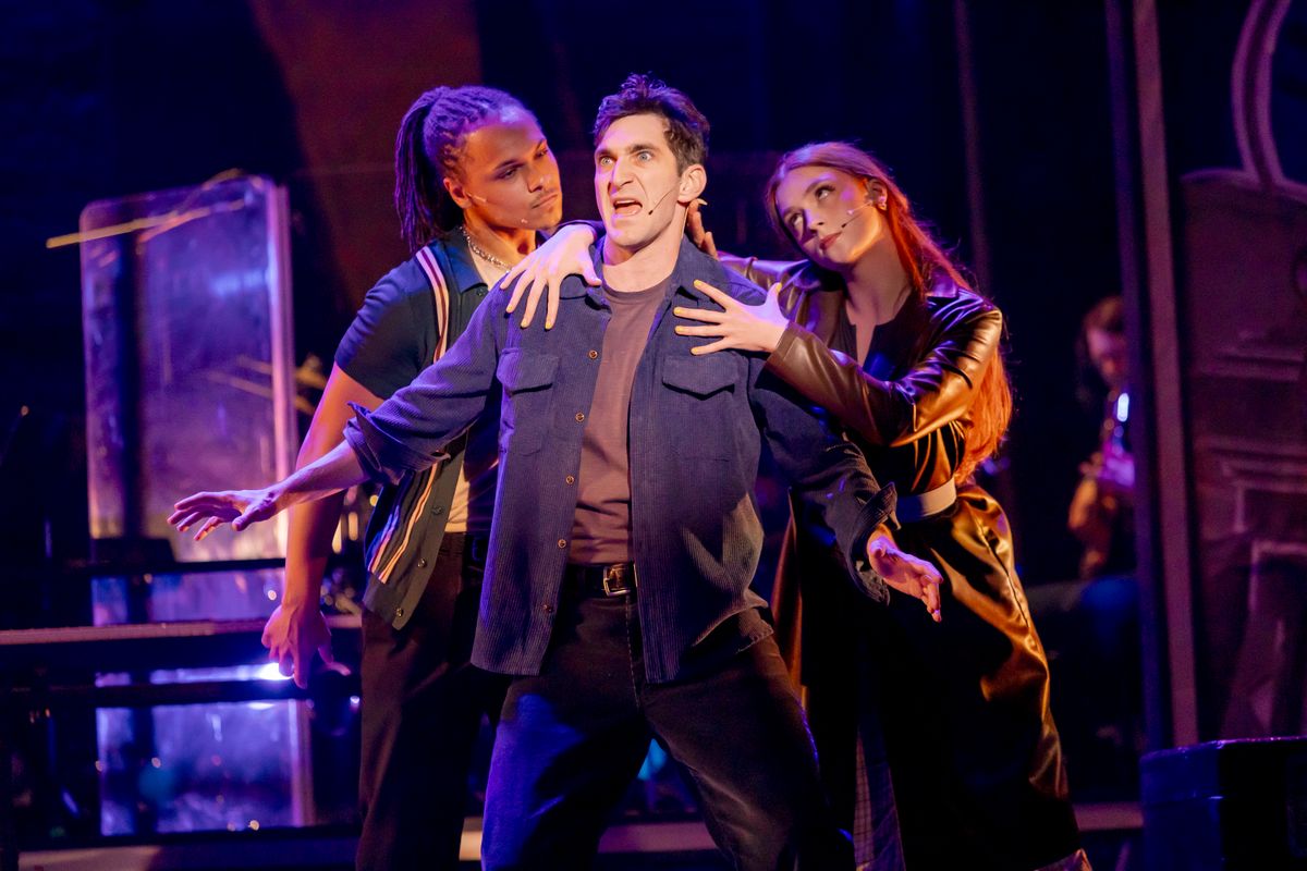 JT Langlas, Patrick Earl Phillips, and Annika Jonker in TICK, TICK... BOOM!