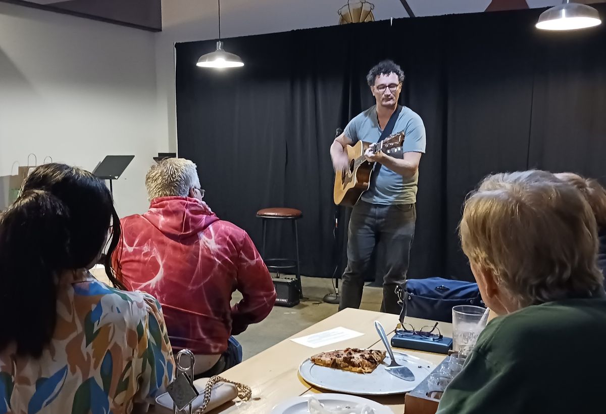 Our dear friend Timothy Nutter, playing & singing a new song at a prior collaboration LAB. Our dear friend Timothy Nutter, playing & singing a new song at a prior collaboration LAB.
