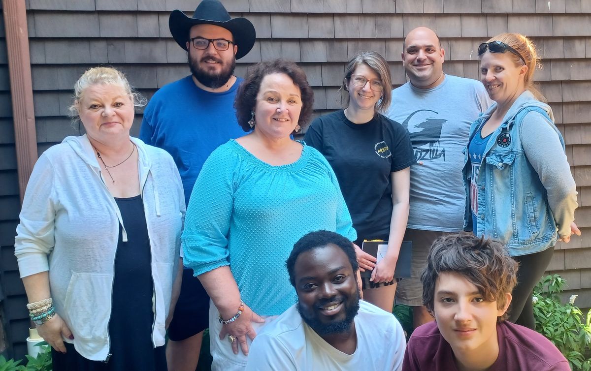 Some of the cast and the play''s director.