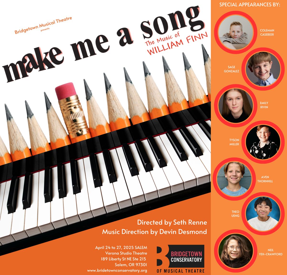 Special appearances by: Coleman Casebeer, Sage Gonzalez, Emily Irvin, Tyson Miller, Aven Thornhill, Theo Ueng and Neil Yeh-Crawford