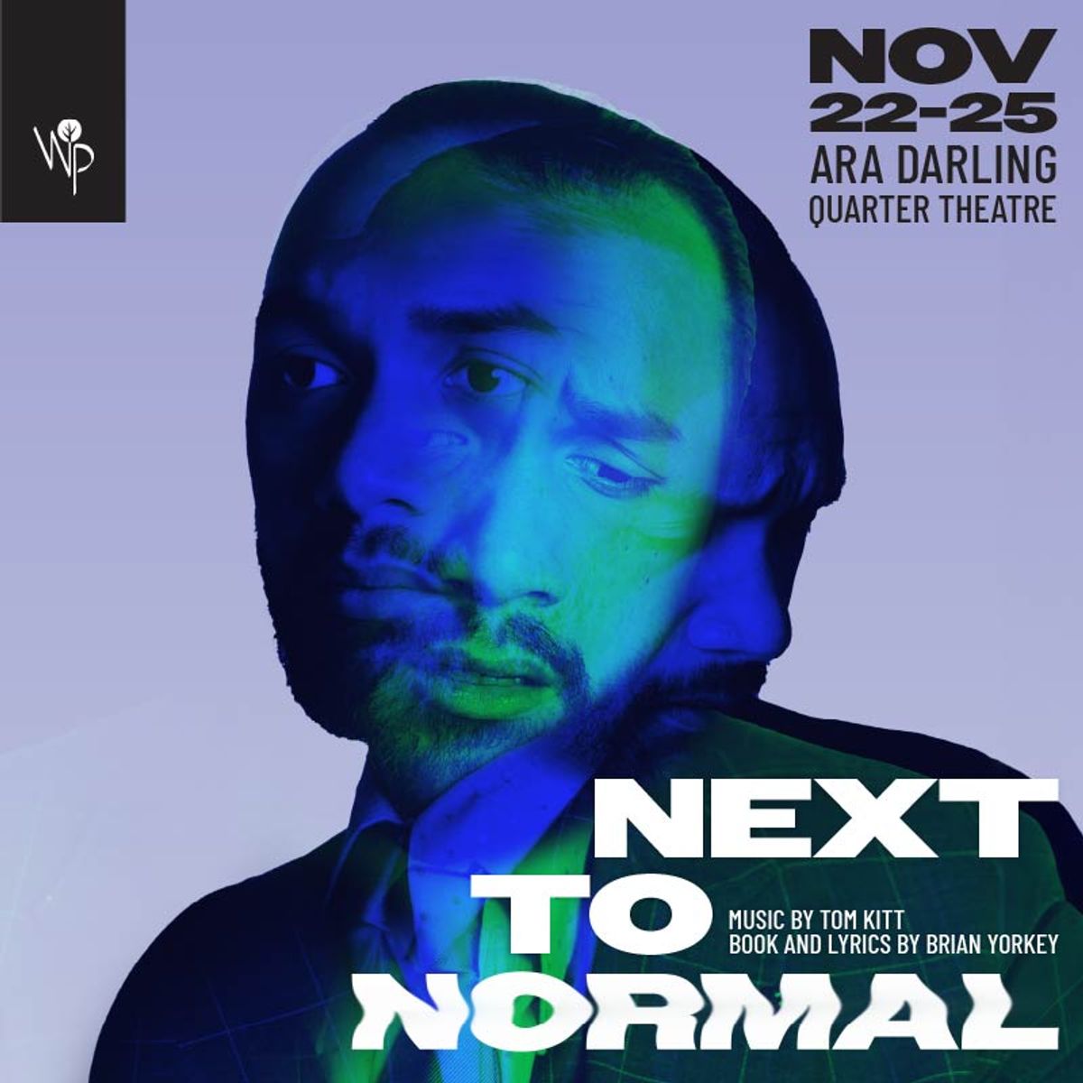 NEXT TO NORMAL  Book and lyrics by Brain Yorkey  Music by Tom Kitt  Dan - Sebastian Nelson  Images - Kal Cinema Photography  Design - Rachel Leong Design