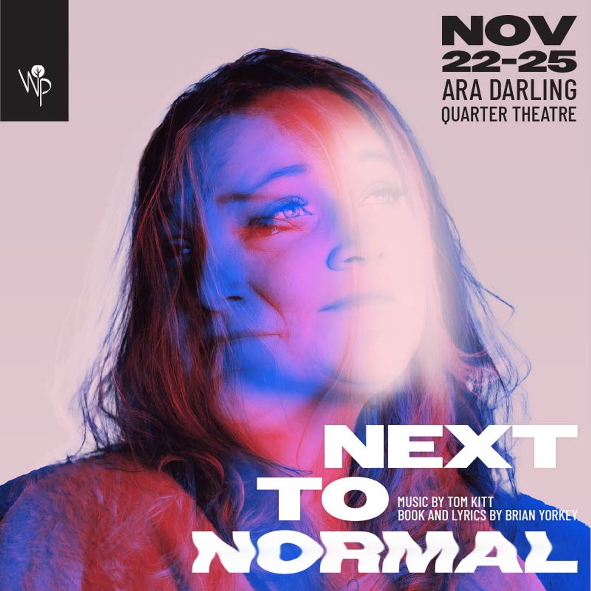 NEXT TO NORMAL  Book and lyrics by Brain Yorkey  Music by Tom Kitt  Diana - Claire Perry  Images - Kal Cinema Photography  Design - Rachel Leong Design