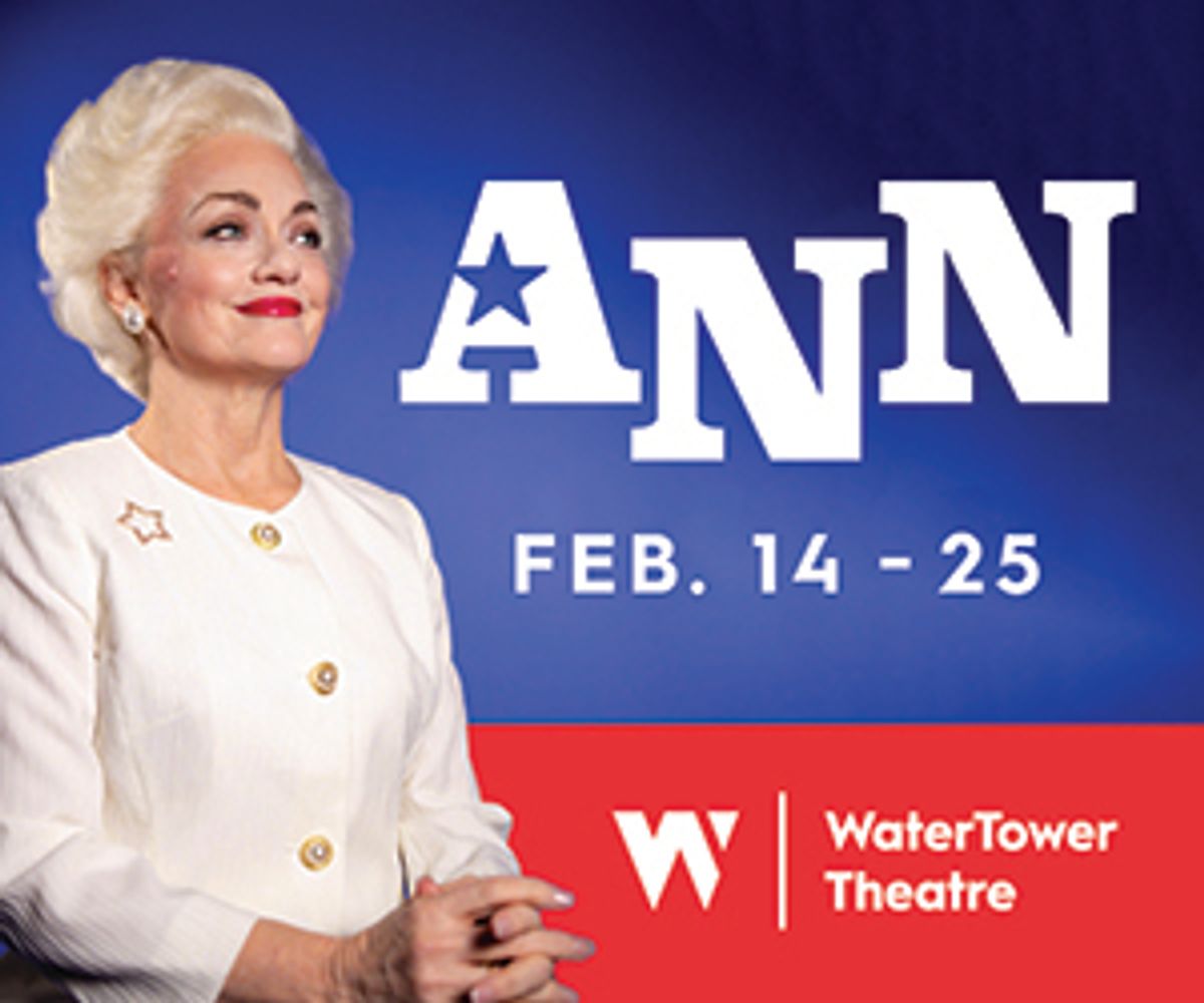 Morgana Shaw stars as Governor Ann Richards in ANN by Holland Taylor at WaterTower Theatre  Photo by Paris Marie Productions