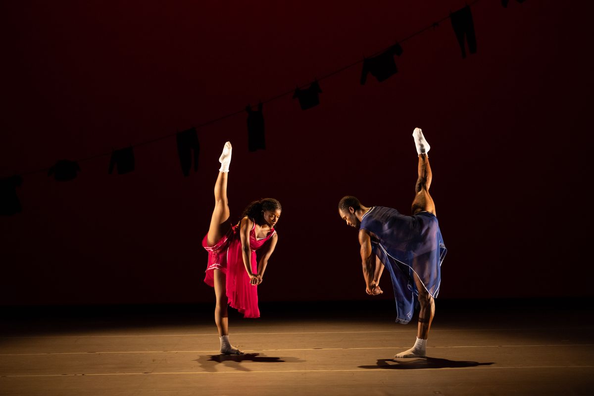 Ailey II in Chalvar Monteiro's Berry Dreamin'. Photo by Nir Arieli. Ailey II in Chalvar Monteiro's Berry Dreamin'. Photo by Nir Arieli.