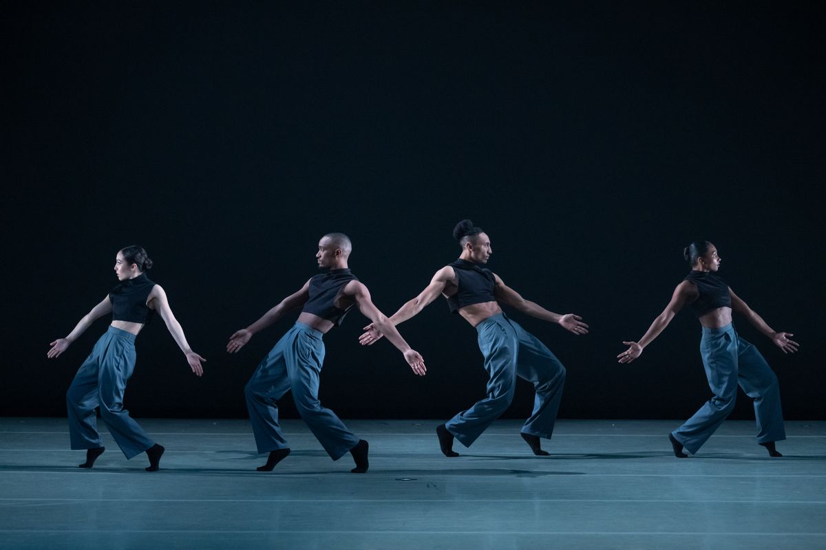 Ailey II in Houston Thomas' Down the Rabbit Hole. Photo by Nir Arieli. Ailey II in Houston Thomas' Down the Rabbit Hole. Photo by Nir Arieli.