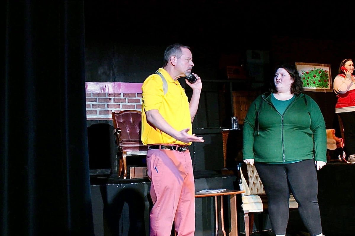 Clark (John Dwyer) and Bethany (Emma Kohl) worry about being stuck together during the quarantine.