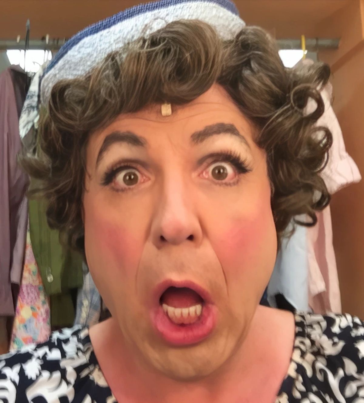 Bob Gatchel as Edna Turnblad in HAIRSPRAY at the Milburn Stone Theatre, North East, Maryland