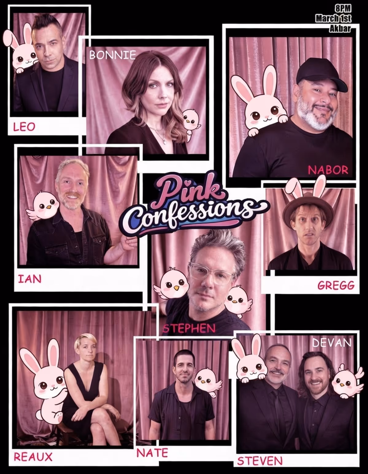 Our fabulous cast: Cast: Nabor Arias Stephen Bowman Reaux Flagg Ian MacKinnon Devan McGrath Nate Norrington-Herr Leopold Nunan Bonnie Root Steven Schweickart Gregg Strouse Our fabulous cast: Cast: Nabor Arias Stephen Bowman Reaux Flagg Ian MacKinnon Devan McGrath Nate Norrington-Herr Leopold Nunan Bonnie Root Steven Schweickart Gregg Strouse