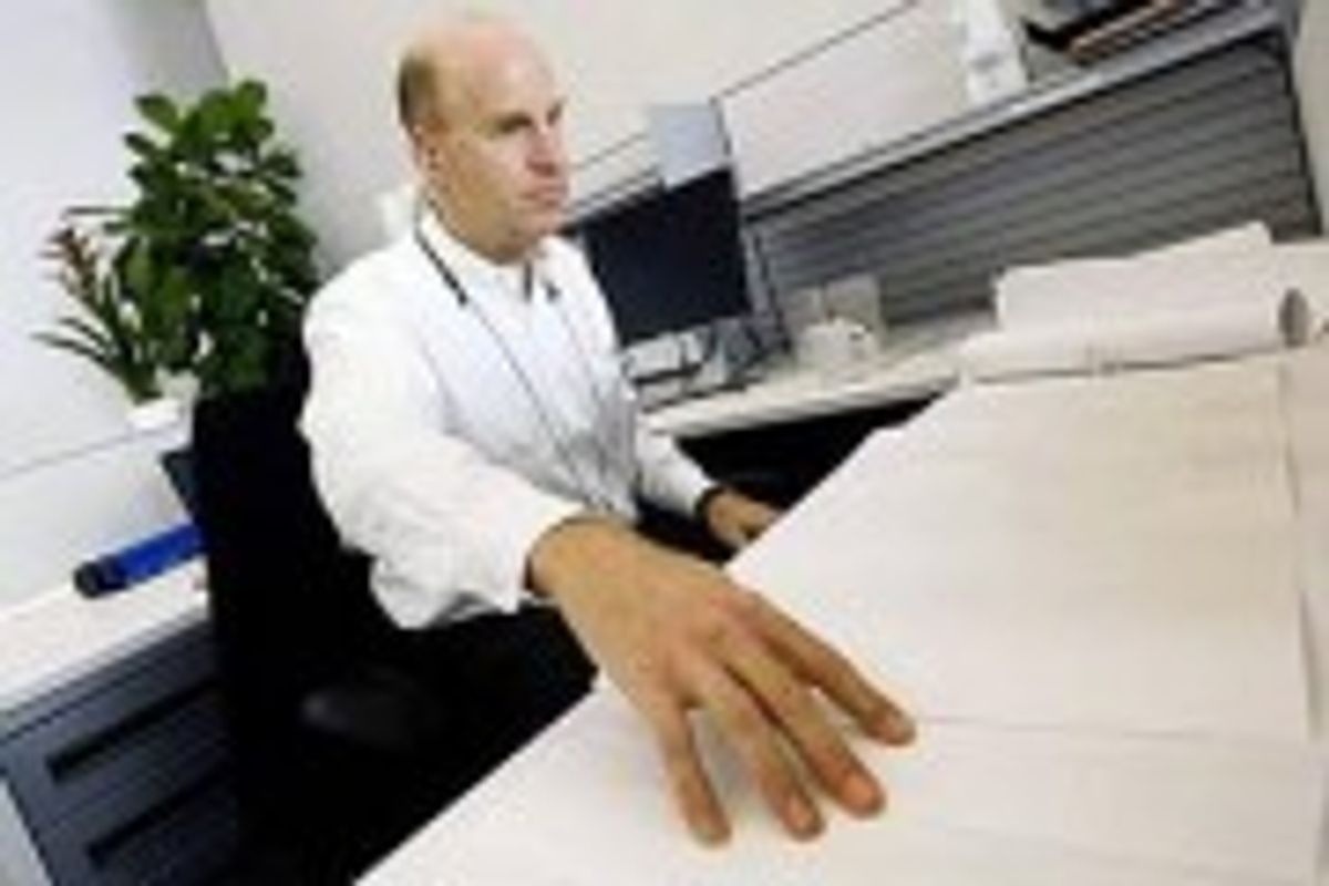 From Vantage Theatre''s BEST LAID PLANS by Robert Salerno. Photo of Blind Architect, Chris Downey, who inspired Best Laid Plans. Photo by Don Fogg. From Vantage Theatre''s BEST LAID PLANS by Robert Salerno. Photo of Blind Architect, Chris Downey, who inspired Best Laid Plans. Photo by Don Fogg.