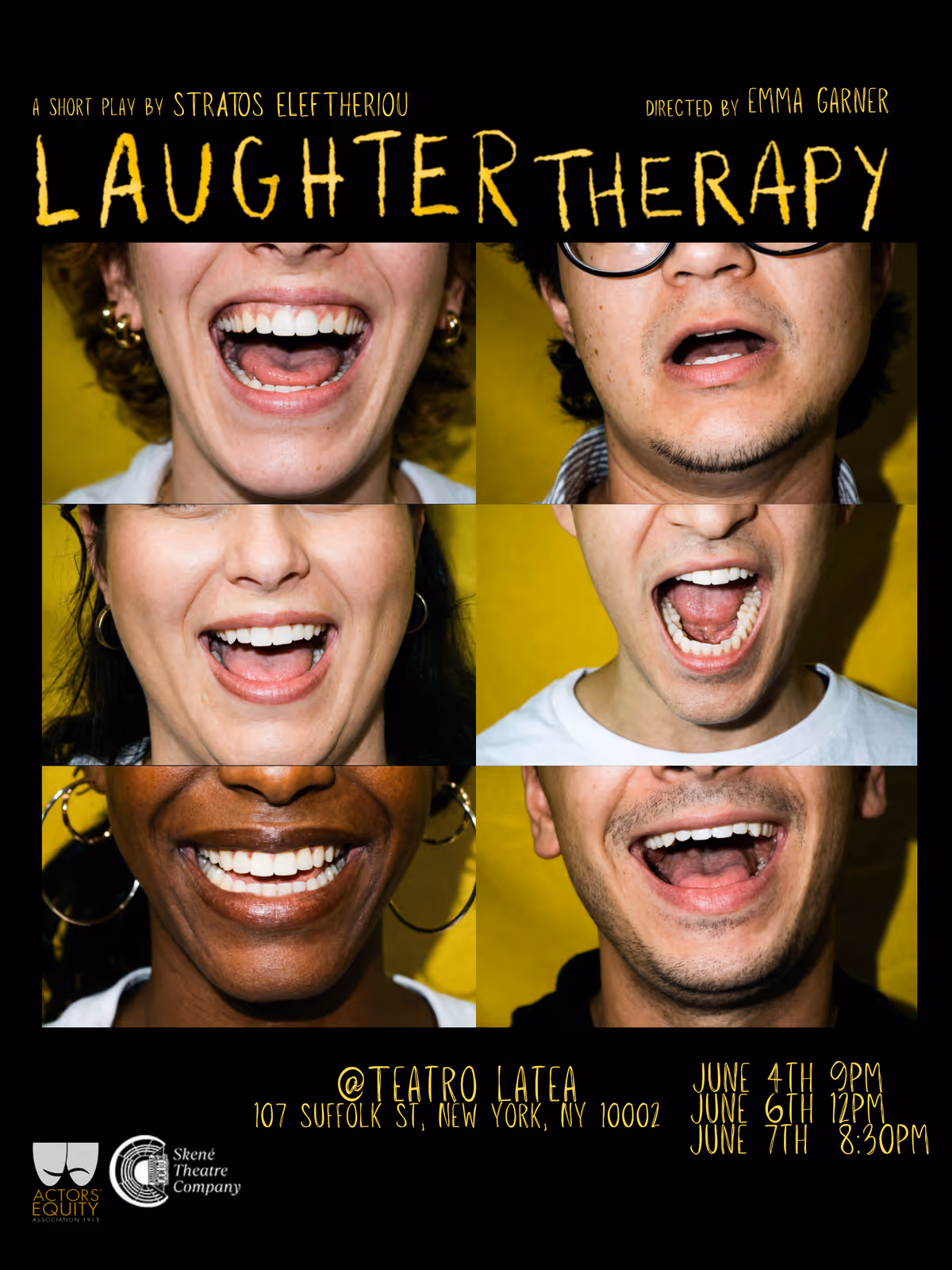A group of repressed New Yorkers join a Laughter Therapy Group as a last resort to regain their joy. Ticket Link: https://newyorktheaterfestival.com/laughter-therapy/ A group of repressed New Yorkers join a Laughter Therapy Group as a last resort to regain their joy. Ticket Link: https://newyorktheaterfestival.com/laughter-therapy/
