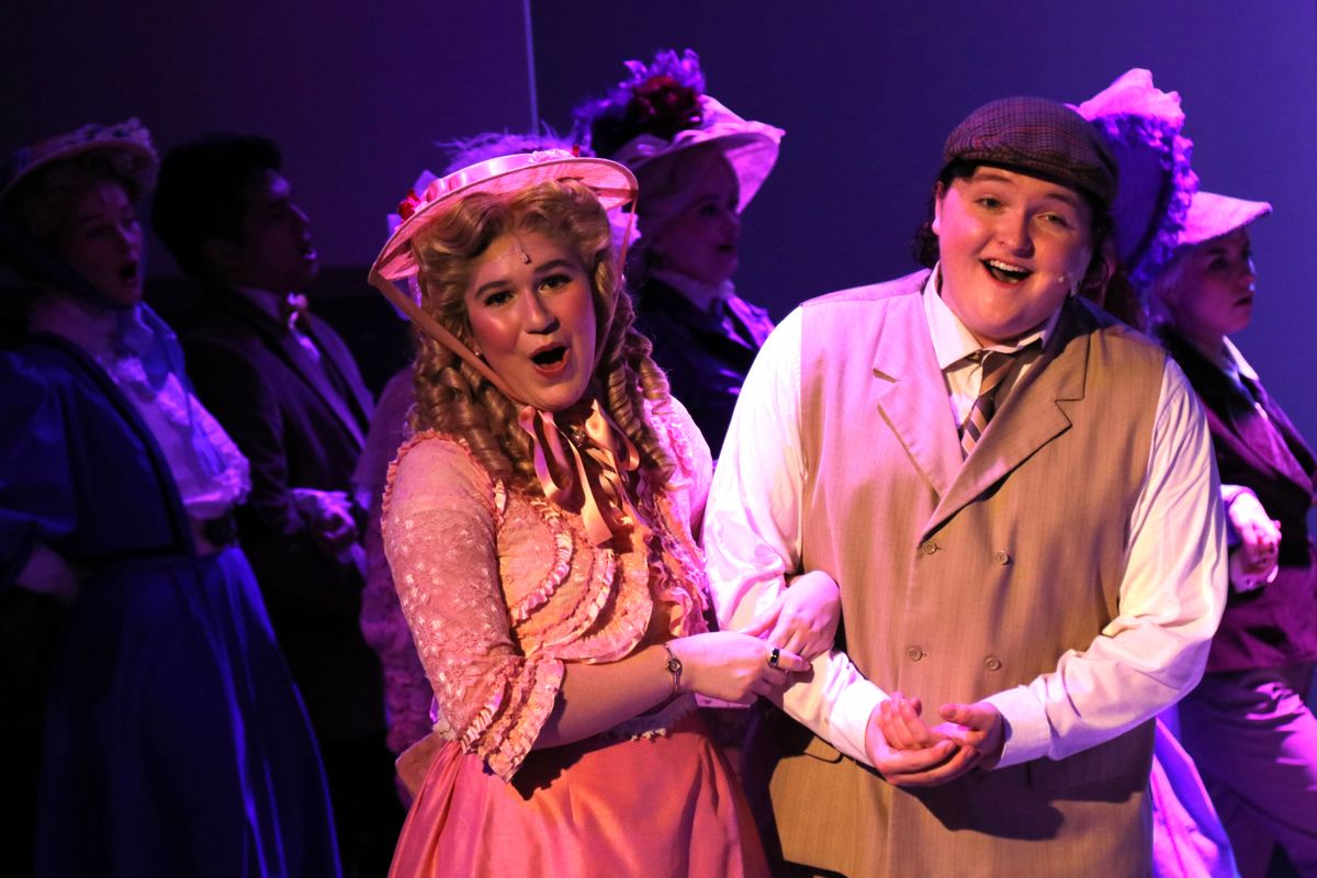 Paige Wenger as Minnie Fay and Hank Ryan as Barnaby Tucker Paige Wenger as Minnie Fay and Hank Ryan as Barnaby Tucker