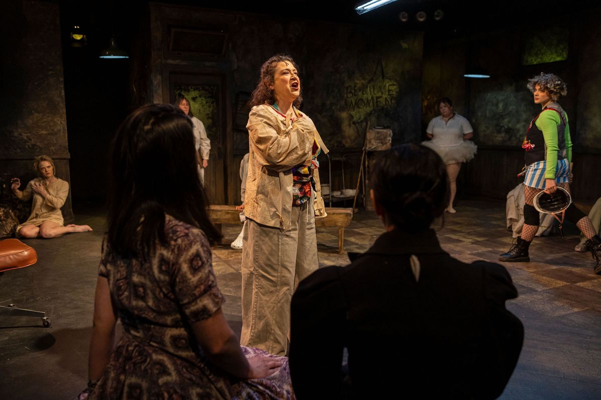 Cynthia Dario-Good as Don Quixote in Reboot's MAN OF LA MANCHA. Photo Colin Madison Photography