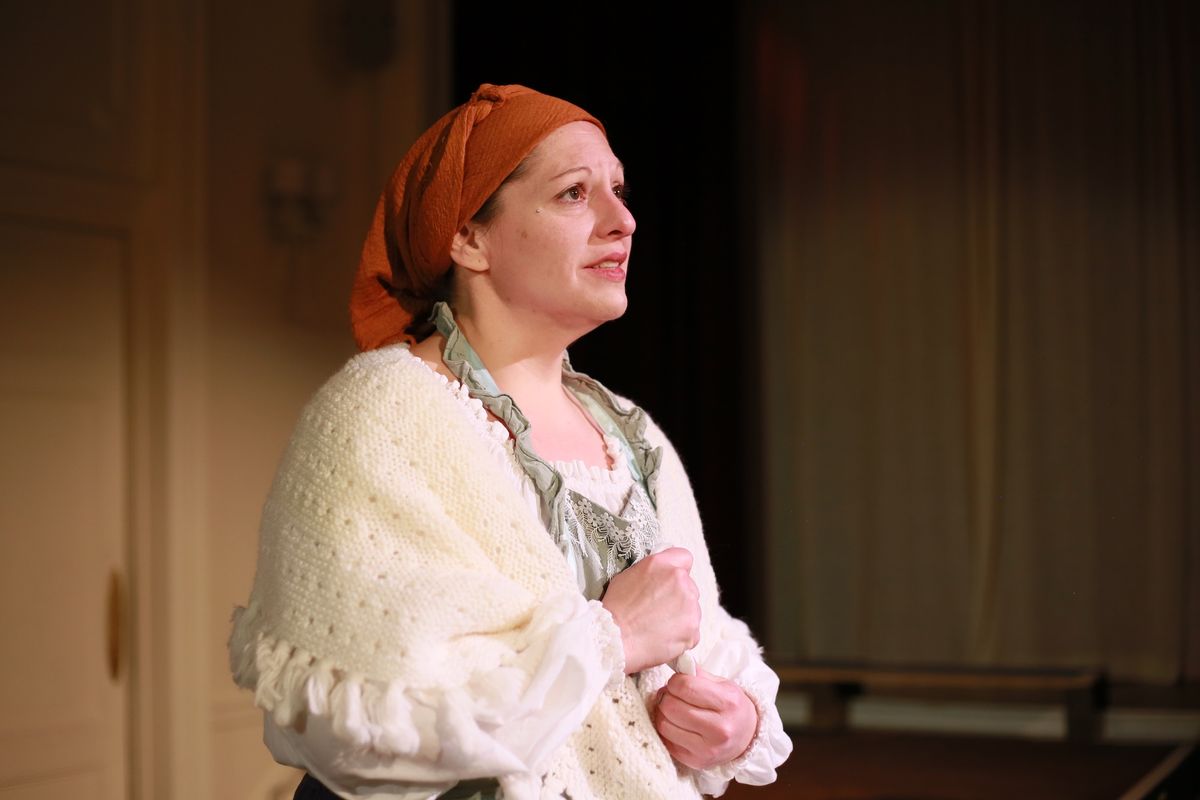 (PHOTO CREDIT: ANDREW POCHAN) Susan Behm as Cathleen in Banshee by Adam Richter, playing May 1-10 at the WCR Center for the Arts in Reading, Pa. 