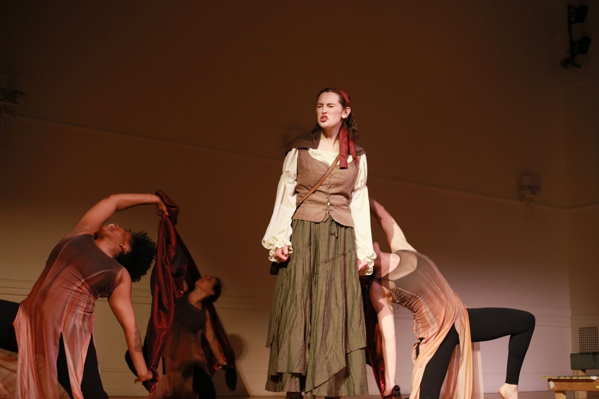 (PHOTO CREDIT: ANDREW POCHAN) Andrea Keck as Nancy Donough in Banshee by Adam Richter, playing May 1-10 at the WCR Center for the Arts in Reading, Pa. 