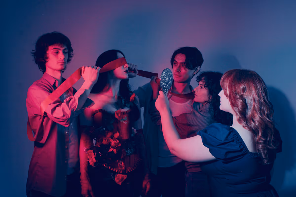 The cast of Who'd Love Lucy?, featuring Sophia Madeline Morrison, Kacie Swaffield, Sebastian Kim, Jack Colton Clark, and Rachel Mu  oz.