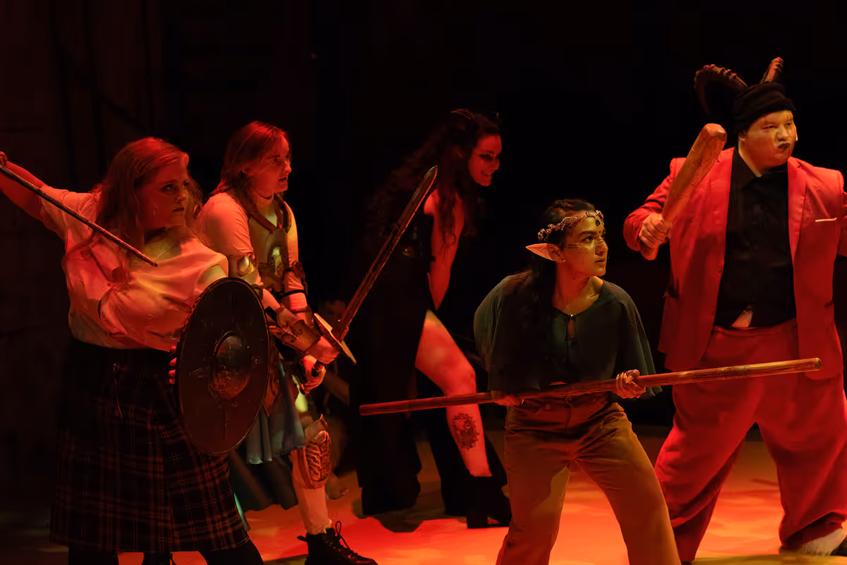 Caitlin Davies (Agnes), Autumn Bradley (Tilly), Kelli Karrat (Lilith), Kashfara Saba (Kalliope) and Brandon Bacorn (Orcus)