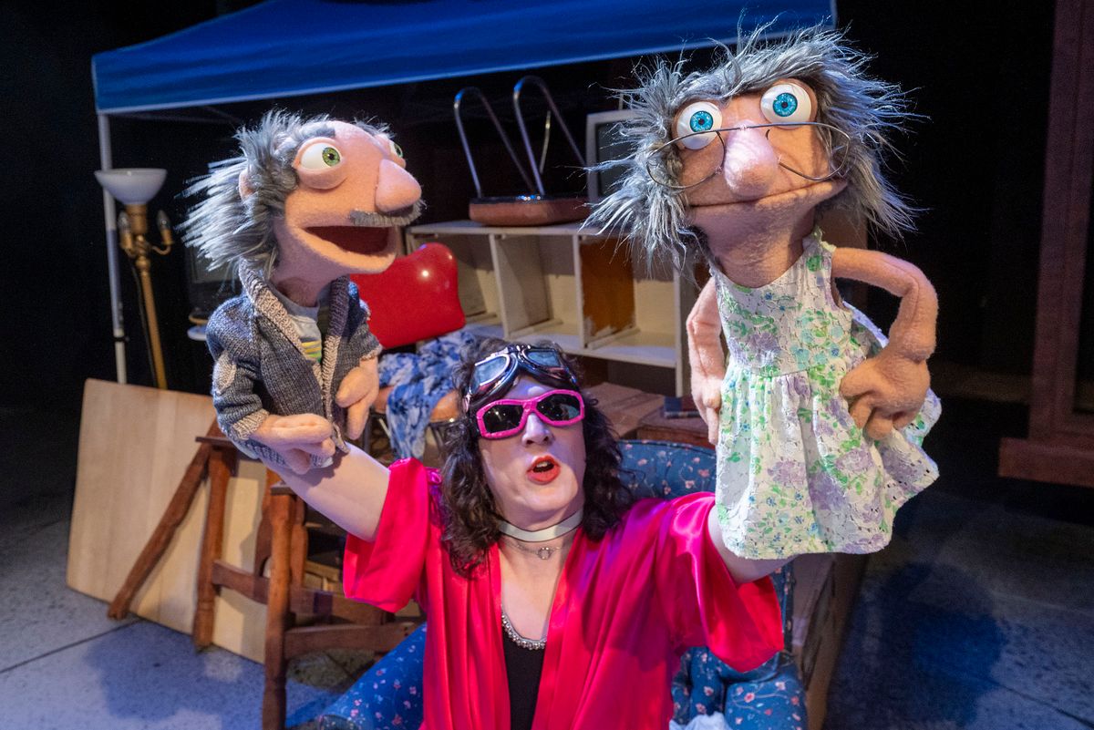 Photo by Jeb Wallace-Brodeur  Two of Stoph's puppets make their LNT MainStage debut as grandparents Lud & Marie!  The Search for Signs of Intelligent Life in the Universe by Jane Wagner, featuring Mau