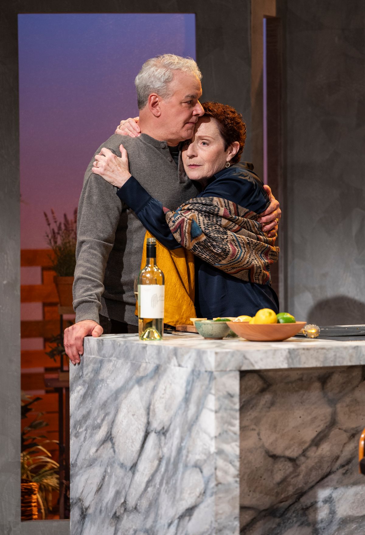 Andrew May and Laura Gordon in DINNER WITH THE DUCHESS. Photo: Michael Brosilow. Andrew May and Laura Gordon in DINNER WITH THE DUCHESS. Photo: Michael Brosilow.