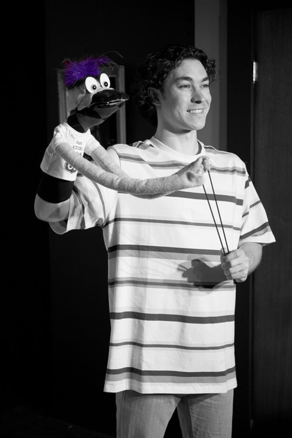 The Company of Hand to God (clockwise from L to R): David Israeli, Caity Brown, Stephen A. Mennella, Katie Toledo, Nikolas Elrifi
PHOTO CREDIT – Chris Hietikko Photography – www.chrishietikkophotography.com 2