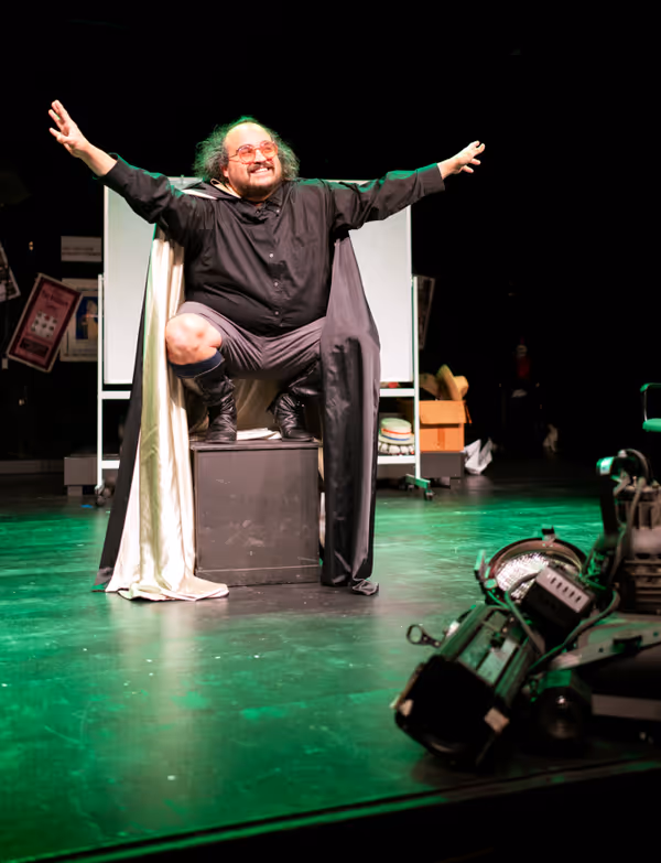 Henry Ballesteros as Fernando Calder  n in Spit in Your Face by Paul Heller and Alberto Lomnitz  Credit: Christine Bedenis, Detroit Repertory Theatre 5