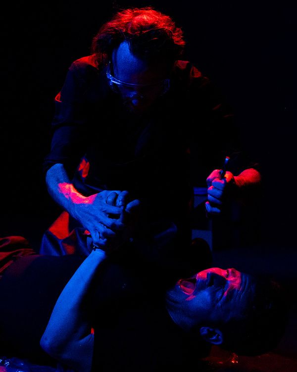 Jonny Taylor & Cody Dupree in the horror/thriller Blood Moon. Photo by Travis Land 4