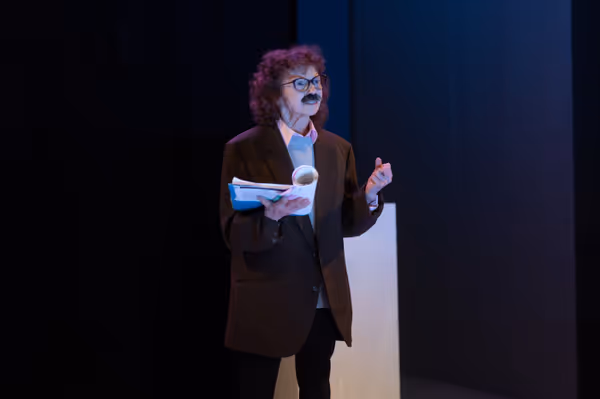 Getchie Argetsinger (Einstein) in The Words Will Come.  Photo by Edison Koo.   5